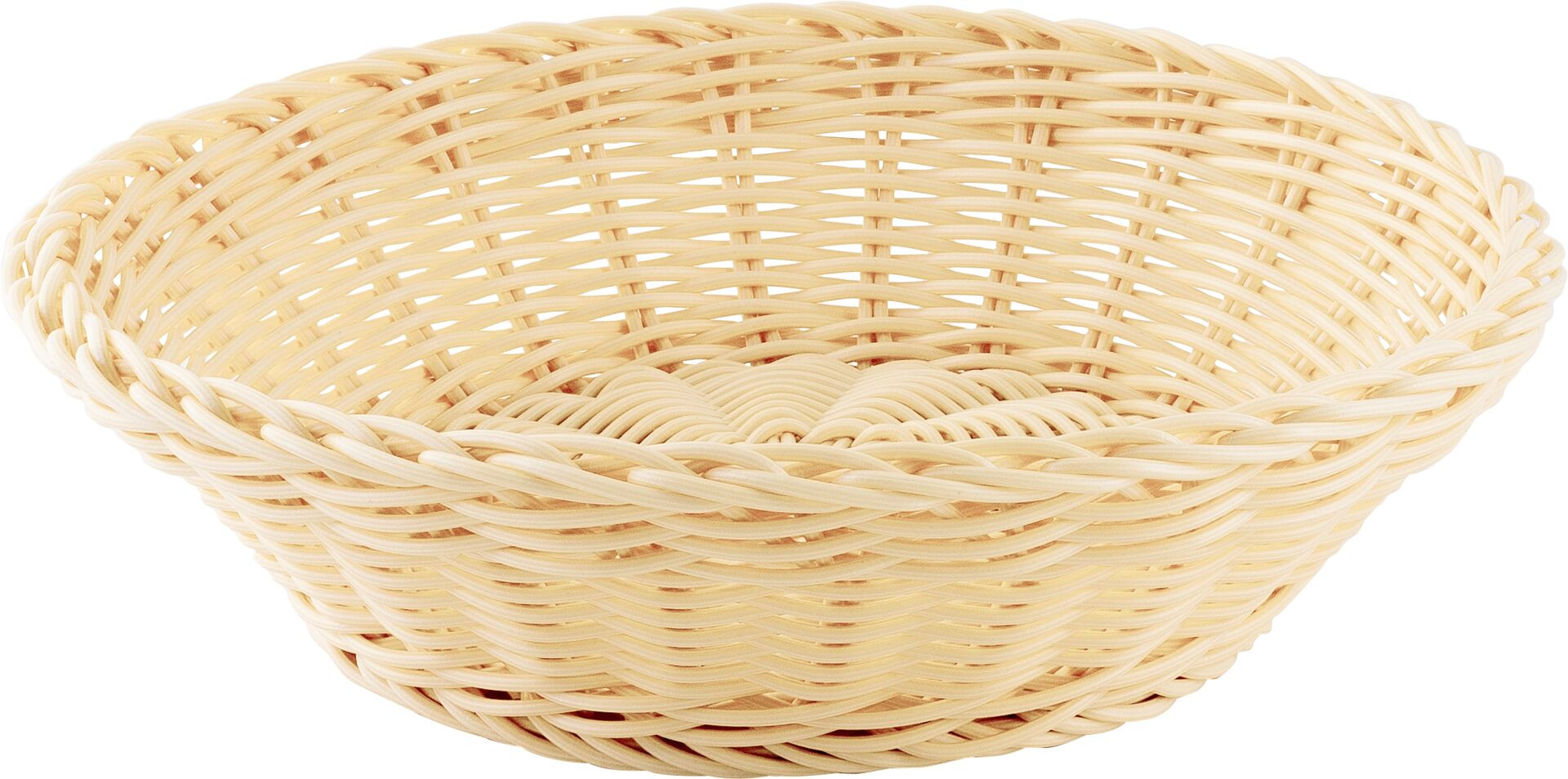 Korb rund 25x7cm beige